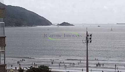 Apartamento com Vista Mar  a 100 metros da Praia no Boqueirão em Santos / SP