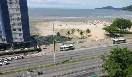 Apartamento a venda com Vista Mar e Mobiliado na Praia do José Menino em Santos / SP