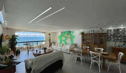 Apartamento frente mar com 4 quartos (4 suítes), 2 vagas e lazer à venda em Jardim Astúrias, Guarujá | Rocha Imóveis Guarujá