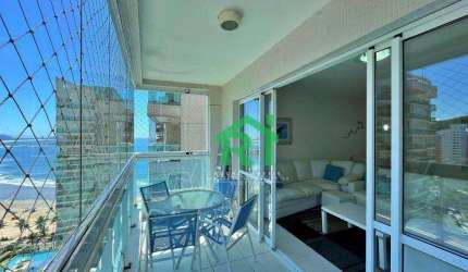Apartamento beira mar, 2 dormitórios (1 suíte), 2 vagas, Lazer, Jardim Astúrias - Guarujá/SP
