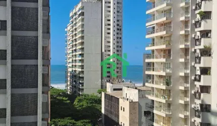 Apartamento Beira Mar, Vista ao Mar, 2 Dormitórios (1 Suíte), 1 Vaga, Pitangueiras, Guarujá/SP.