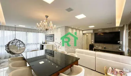 Apartamento Beira Mar, Varanda Gourmet, 3 Dormitórios, 2 Vagas, Pitangueiras, Guarujá/SP