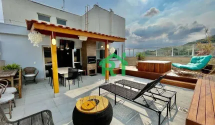 Cobertura com 3 dormitórios à venda, 235 m² por R$ 1.000.000,00 - Pitangueiras - Guarujá/SP