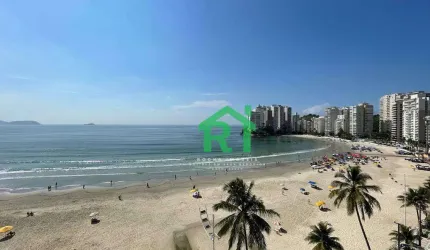 Apartamento à beira mar com 4 dormitórios (4 suítes), 2 vagas, Jardim Astúrias, Guarujá/SP