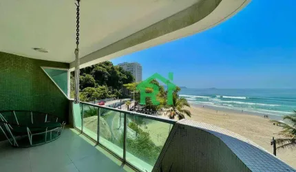 Apartamento frente mar com 3 quartos (2 suítes), 2 vagas e lazer à venda em Jardim Astúrias, Guarujá | Rocha Imóveis Guarujá