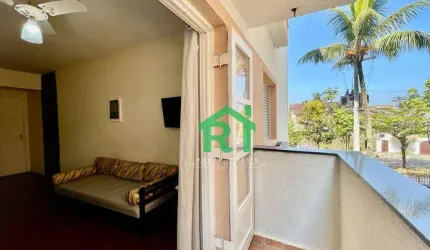 Apartamento na Praia, 1 Dormitório,  Enseada - Guarujá/SP