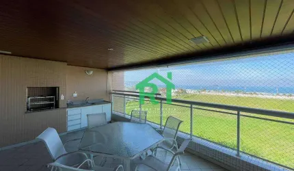 Apartamento Beira Mar, 4 Dormitórios (4 Suítes), 4 Vagas, Área de Lazer, Enseada, Guarujá/SP