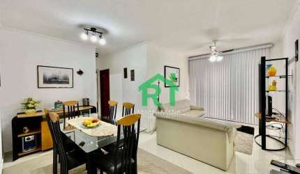 Apartamento, 100 m² - venda por R$ 550.000,00 ou aluguel por R$ 4.500,00/mês - Enseada - Guarujá/SP