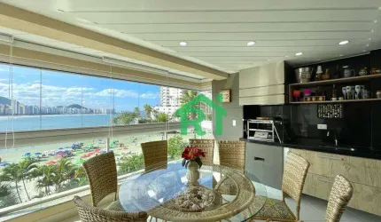 Apartamento Frente Mar, 4 Dormitórios (4 Suítes), 2 Vagas, Área de Lazer, Jardim Astúrias, Guarujá/SP