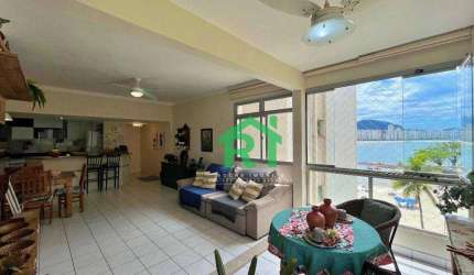 Apartamento Frente Mar, 3 Dormitórios (2 suítes), 1 Vaga, Lazer,  Jardim Astúrias - Guarujá/SP