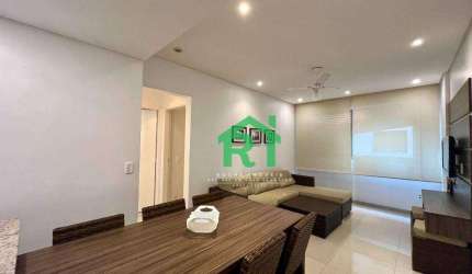 Apartamento quadra mar,  2 dormitórios, 2 banheiros, Praia das Pitangueiras - Guarujá/SP