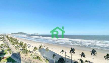 Apartamento frente mar, 3 dormitórios (2 suítes), 2 vagas, varanda gourmet, Enseada, Guarujá/SP.
