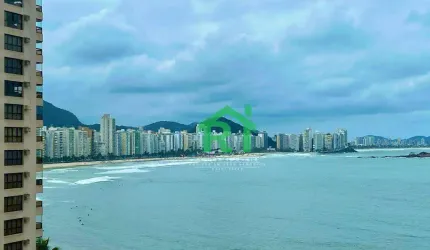 Apartamento com VISTA MAR, 4 dormitórios (2 suítes), 1 vaga,  Jardim Astúrias - Guarujá/SP