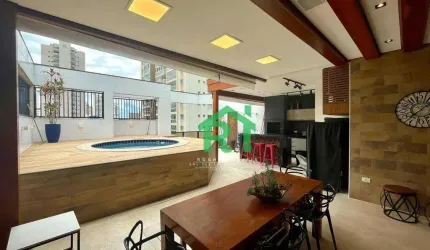 Cobertura Penthouse, 2 Dormitórios (1 Suíte), 1 Vaga, Área de Lazer, Jardim Astúrias, Guarujá/SP