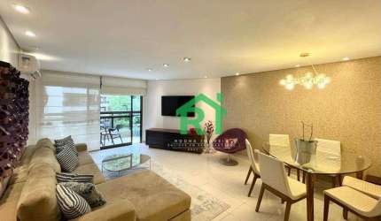 Apartamento Reformado, 4 Dormitórios (3 Suítes), 2 Vagas, Área de lazer, Pitangueiras, Guarujá/SP