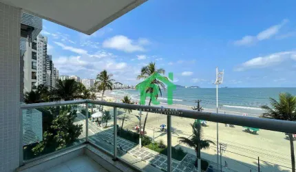 Apartamento Frente Mar, 3 Dormitórios (1 Suíte), 2 Vagas, Jardim Astúrias, Guarujá/SP
