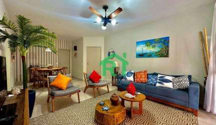 Apartamento reformado, 3 dormitórios (1 suíte), 2 vagas, Pitangueiras, Guarujá/SP
