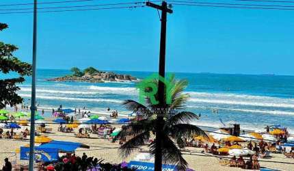 Apartamento frente mar, vista mar, 2 dormitórios, Pitangueiras, Guarujá/SP.