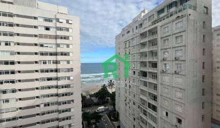 Apartamento à beira mar, 2 dormitórios, 1 vaga, Pitangueiras, Guarujá/SP