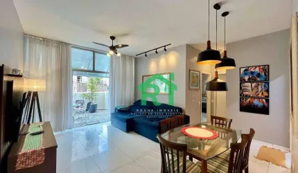 Apartamento Frente Mar, 3 dormitórios (2 Suítes), Área de Lazer, Jardim Astúrias - Guarujá/SP