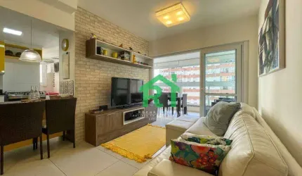 Apartamento com 3 dormitórios, 100 m² - venda por R$ 1.250.000,00 ou aluguel por R$ 6.500,02/mês - Pitangueiras - Guarujá/SP