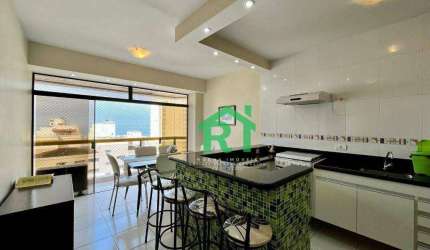 Flat com 2 dormitórios à venda, 75 m² por R$ 540.000 - Pitangueiras - Guarujá/SP