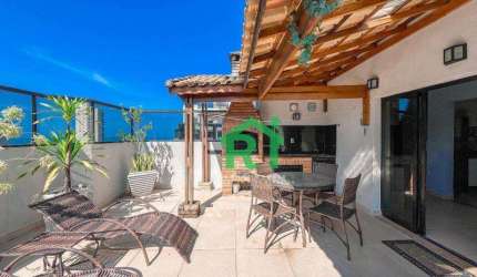 Cobertura com 2 dormitórios à venda, 110 m² por R$ 650.000,00 - Enseada - Guarujá/SP