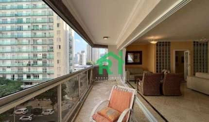 Apartamento Beira-Mar 3 Quartos (Suítes), Varanda Ampla. Venda, 140m² R$850.000 - Pitangueiras - Guarujá/SP