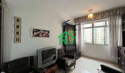 Apartamento beira-mar 1 dormitório à venda, 45m², 1 vaga R$390.000 - Pitangueiras - Guarujá/SP
