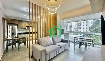 Apartamento moderno, 2 dormitórios, 2 vagas, lazer, Astúrias, Guarujá/SP.