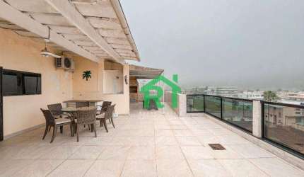 Cobertura Penthouse, 2 Dormitórios (1 suíte), 1 vaga, lazer privativo- Enseada - Guarujá/SP