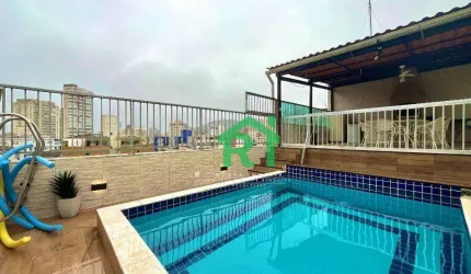 Cobertura á venda na Praia do Tombo | Rocha Imóveis Guarujá
