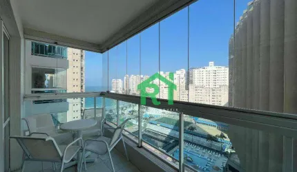 Apartamento Vista-Mar 2 Quartos (1 Suíte). Venda, 78m² R$850.000 - Jardim Astúrias - Guarujá/SP