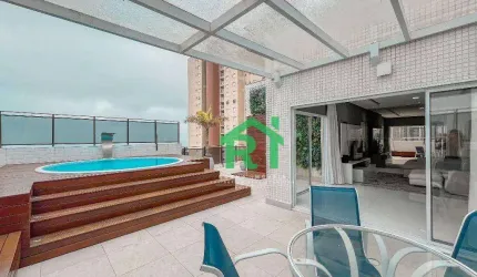 Cobertura Reformada Vista-Mar 3 Quartos, Lazer Privativo. Venda, 148m² R$1.200.000 - Enseada - Guarujá/SP