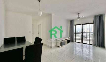 Apartamento moderno, 3 dormitórios (1 suíte), 2 vagas, lazer, Enseada, Guarujá/SP.