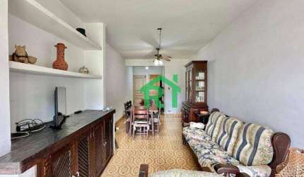 Apartamento beira mar, 2 dormitórios (1 suíte), 1 vaga, Enseada, Guarujá/SP.