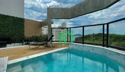 Cobertura com 3 dormitórios, 200 m² - venda por R$ 2.650.000,00 ou aluguel por R$ 18.000,00/mês - Pitangueiras - Guarujá/SP
