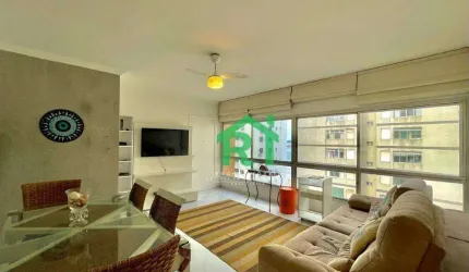 Apartamento com Vista mar, 3 dormitórios (2 Suítes), 1 Vaga, Jardim Astúrias, Guarujá/SP