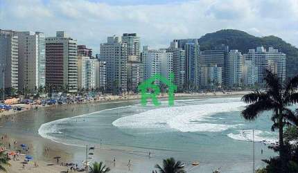 Apartamento Frente para o  Mar, 3 Dormitórios,( 2 suítes), 2 Vagas, Área de Lazer, Astúrias, Guarujá/SP