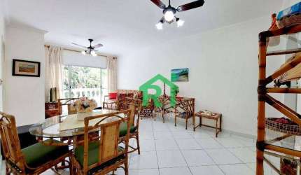 Apartamento com 3 dormitórios, 120 m² - venda por R$ 450.000,00 ou aluguel por R$ 3.800,00/mês - Enseada - Guarujá/SP