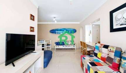 Apartamento à Beira Mar, 2 Dormitórios (1 Suíte), 1  Vaga, Praia da Enseada - Guarujá/SP