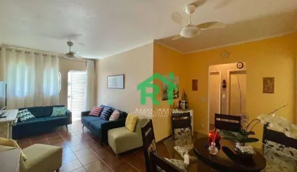 Apartamento Com Sacada, 2 Dormitórios, 1 Vaga, Tombo, Guarujá/SP