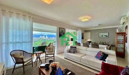 Apartamento moderno, 3 dormitórios (3 suítes), 2 vagas, lazer, Enseada, Guarujá/SP.