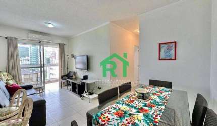 Apartamento moderno, 2 dormitórios (1 suíte), 2 vagas, lazer, Astúrias, Guarujá/SP.