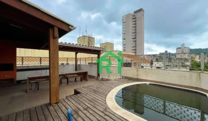 Cobertura com 2 Quartos (1 Suíte), 2 Vagas, Lazer, Jardim Astúrias, Guarujá/SP