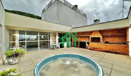 Cobertura Penthouse, 3 dormitórios (1 suíte), 2 vagas, lazer, Pitangueiras, Guarujá/SP.