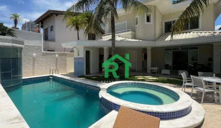 Casa Beira-Mar, Reformada, 5 Dormitórios (5 Suítes), 4 Vagas, Lazer, Enseada, Guarujá/SP