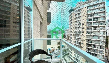 Apartamento Vista para o Mar, 1 Suíte à venda - Pitangueiras - Guarujá/SP