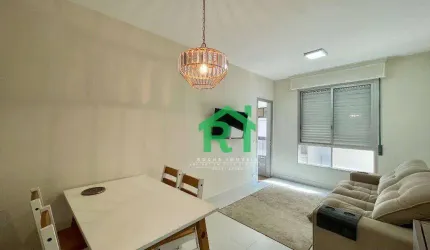Apartamento frente mar com 2 quartos, 1 vaga, Praia das Astúrias, Guarujá/SP