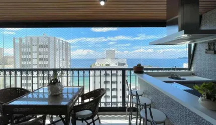 Apartamento à beira mar com 3 quartos à venda em Pitangueiras, Guarujá/SP